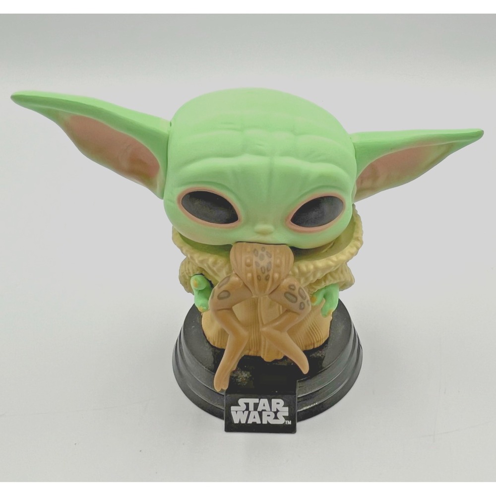 Star Wars FUNKO POP Baby Yoda The Child Grogu With Frog Vinyl Bobble Head Figure
